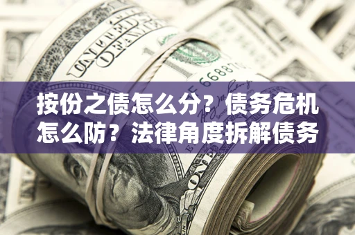 武汉按份之债怎么分？债务危机怎么防？法律角度拆解债务分配与风险自保指南