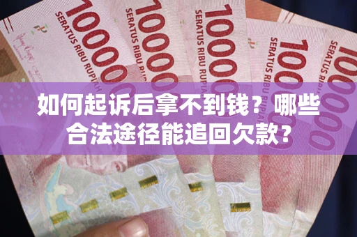 武汉如何起诉后拿不到钱？哪些合法途径能追回欠款？