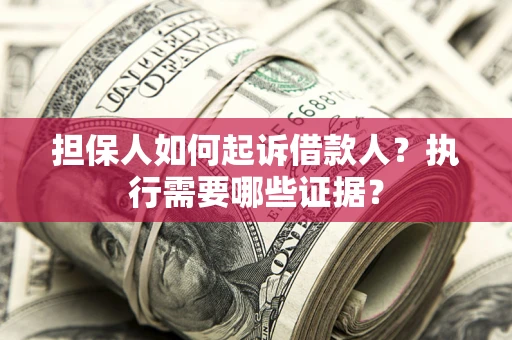 武汉担保人如何起诉借款人？执行需要哪些证据？
