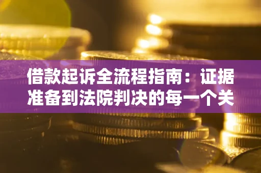 武汉借款起诉全流程指南：证据准备到法院判决的每一个关键步骤