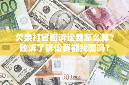 武汉欠条打官司诉讼费怎么算？败诉了诉讼费能找回吗？