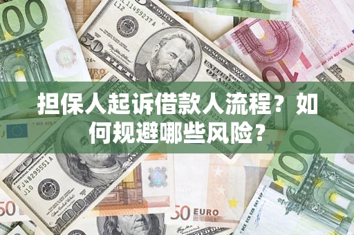 武汉担保人起诉借款人流程？如何规避哪些风险？