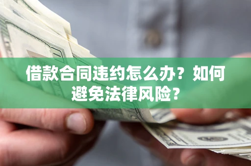 武汉借款合同违约怎么办？如何避免法律风险？