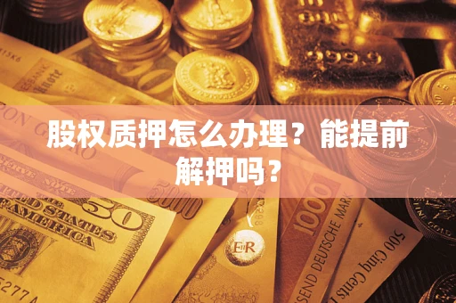 武汉股权质押怎么办理？能提前解押吗？