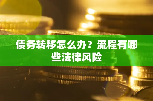武汉债务转移怎么办？流程有哪些法律风险